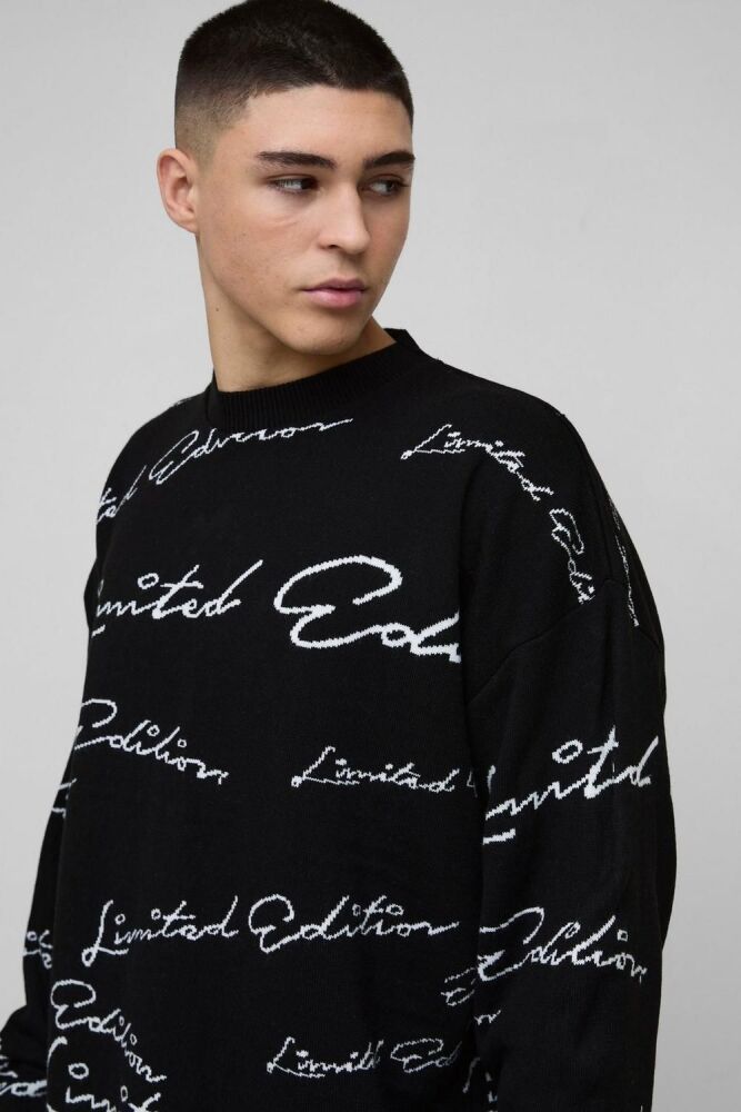 COMING SOON! Black Limited Edition Knitted Sweater Size: S SKU#: 0903284