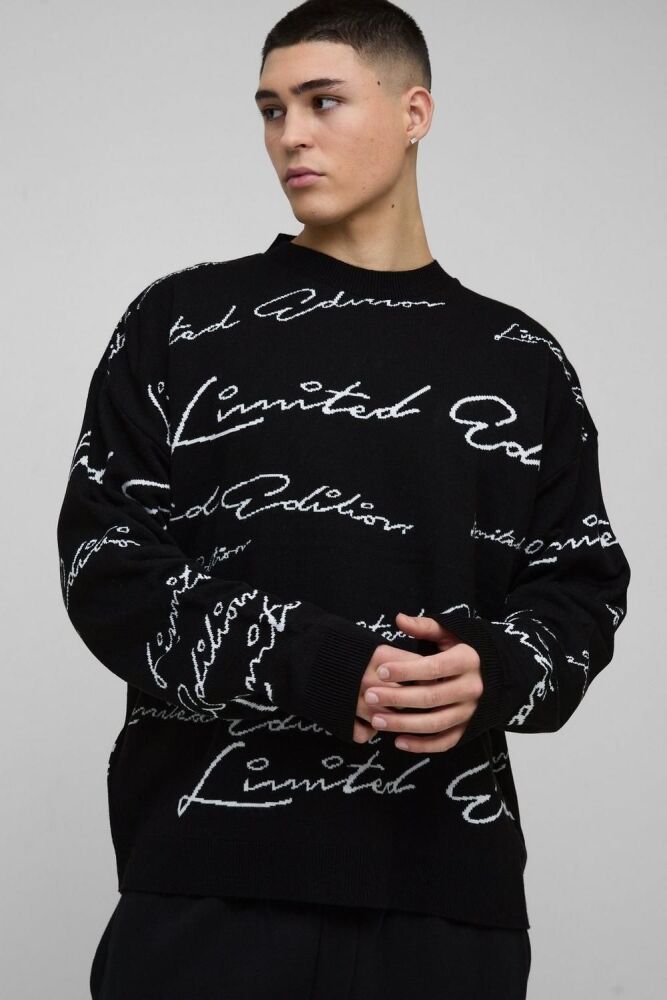 COMING SOON! Black Limited Edition Knitted Sweater Size: S SKU#: 0903284