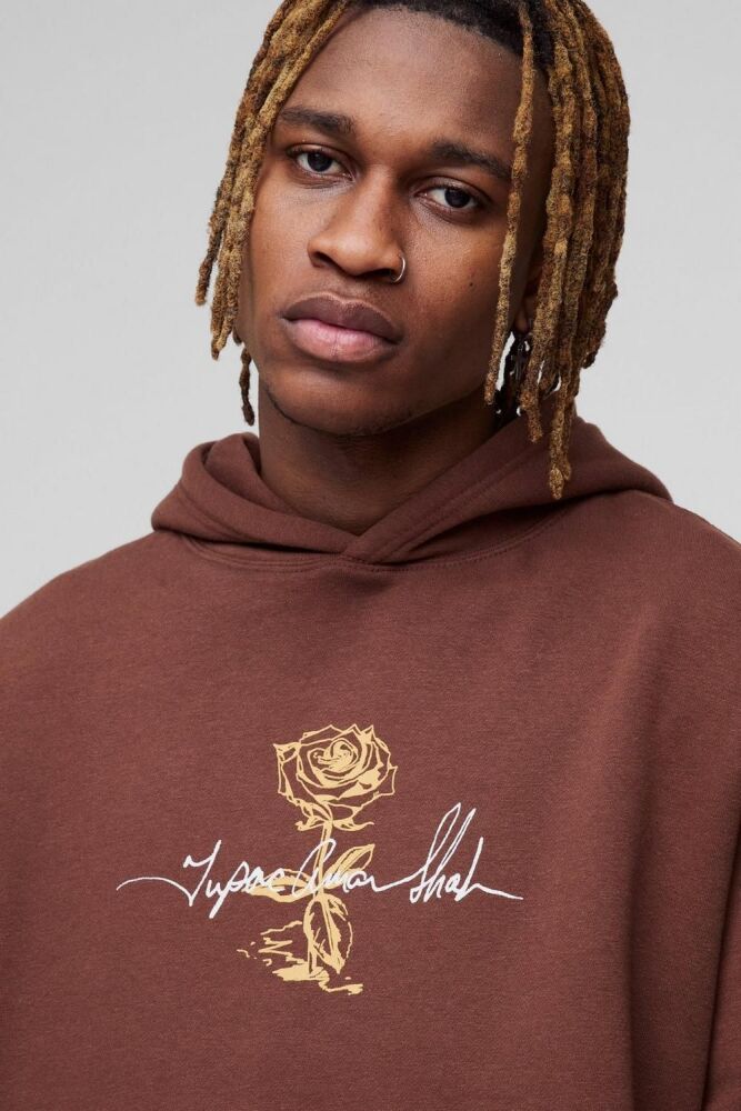 COMING SOON! Chocolate Tupac Oversized Hoodie Size: S SKU#: 0182574