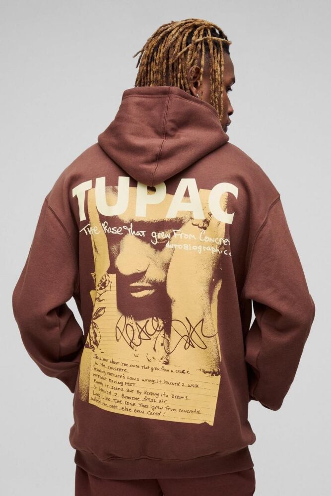 COMING SOON! Chocolate Tupac Oversized Hoodie Size: S SKU#: 0182574