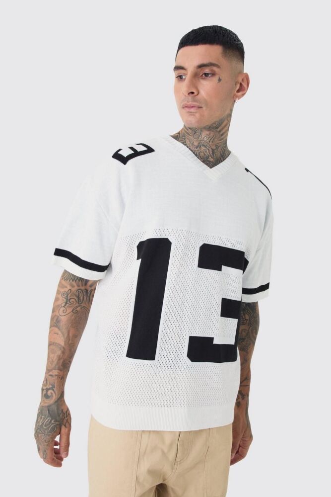 COMING SOON! White Tall Varsity 13 Sweater Size: 2XL SKU: M138520