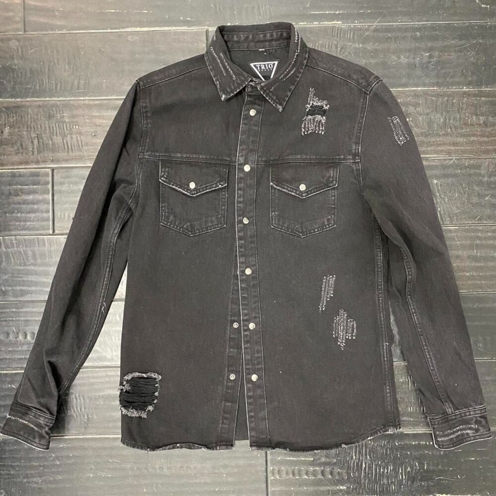 Unisex Big City Lover Graphic Denim Jacket Size: SKU: 6768X33