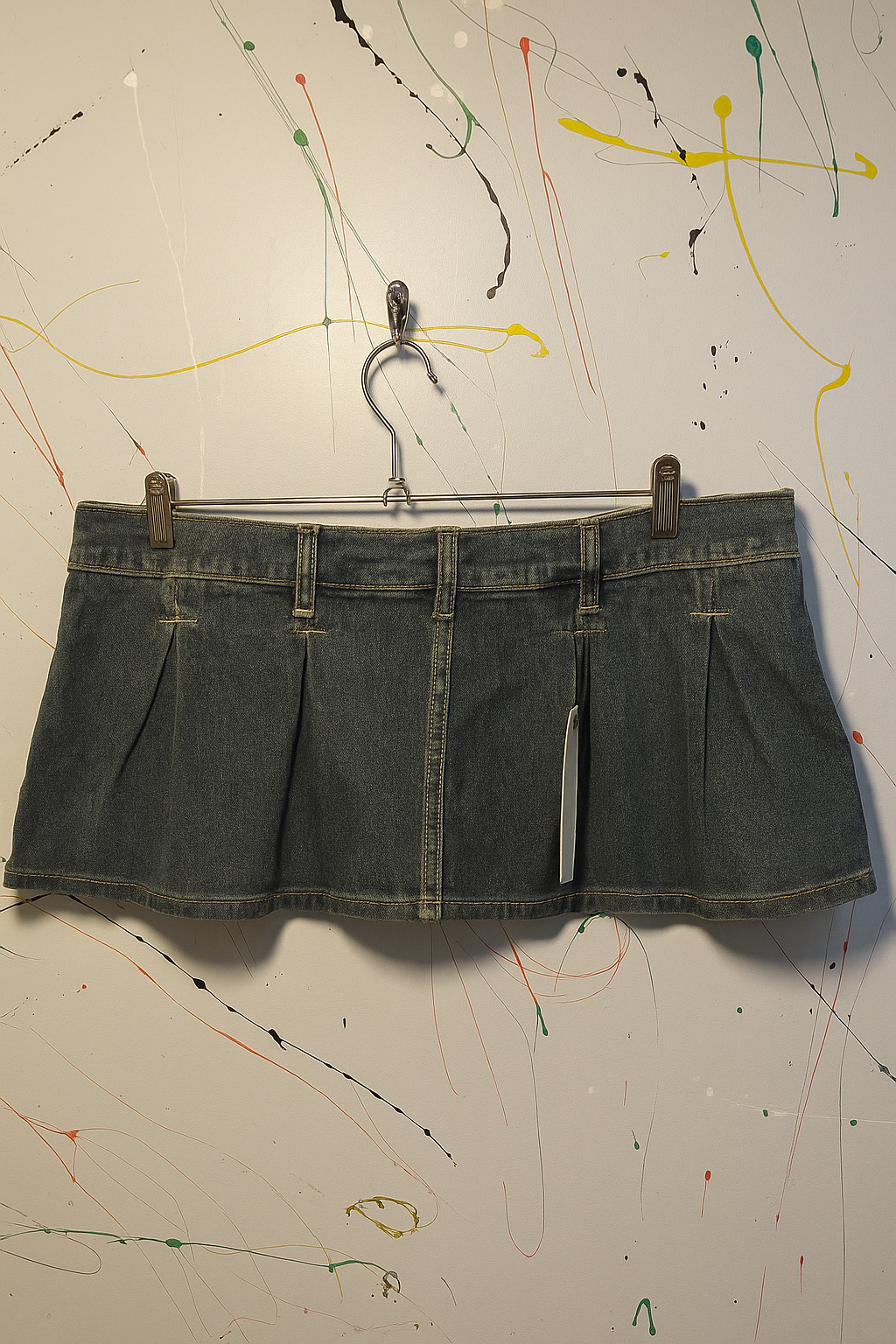 Madden Girl Pleated Denim Skort Size: XL SKU: U678590