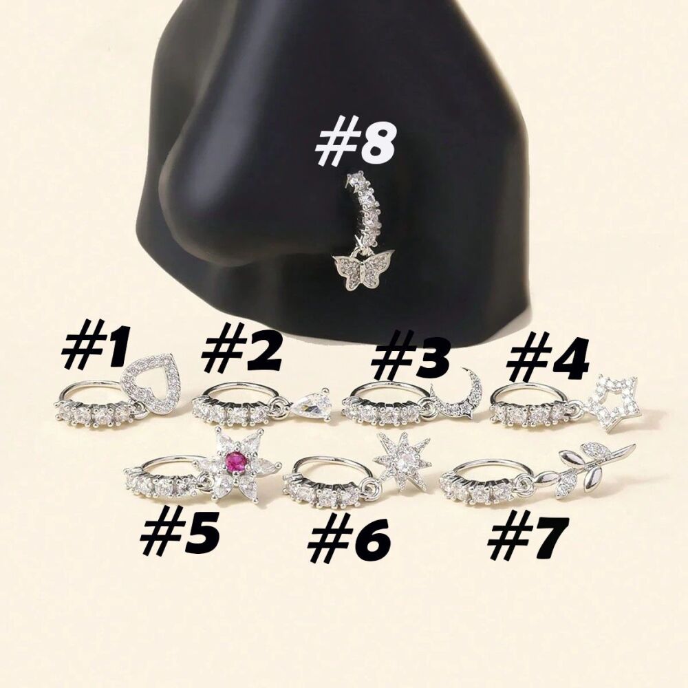 Assorted Unique Nose Ring Designs SKU: 1M48910