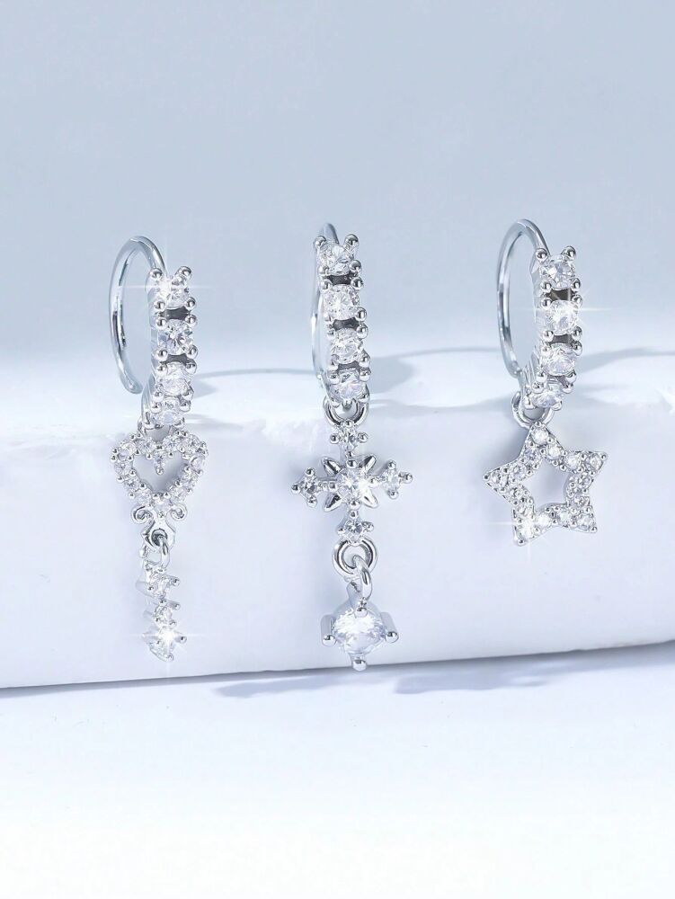 Silver/Gold Tone Hoop Nose Ring SKU: G565710