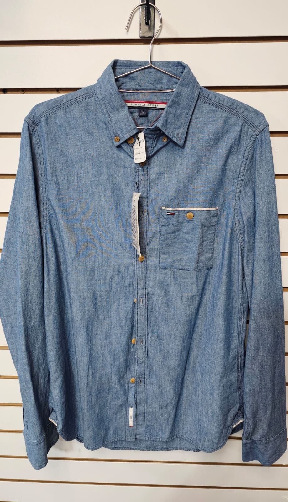 Tommy Hilfiger Denim Long Sleeve Shirt Size: S SKU: 657G554