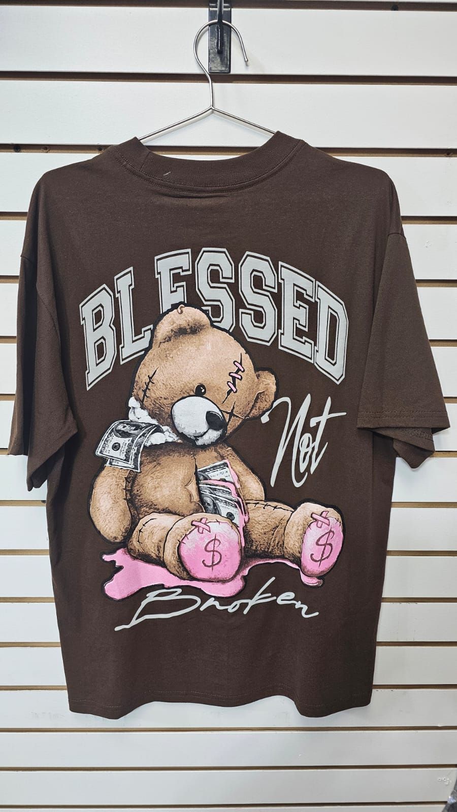 Oversize Blessed Not Broken Teddy Tee Size: S SKU: 7685901