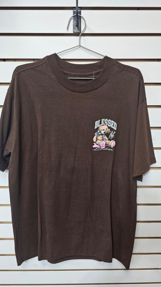 Oversize Blessed Not Broken Teddy Tee Size: S SKU: 7685901