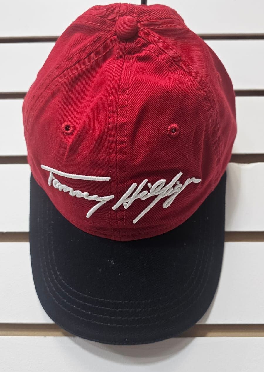 Tommy Hilfiger Men’s Red & Navy Signature Baseball Cap SKU: 6786933