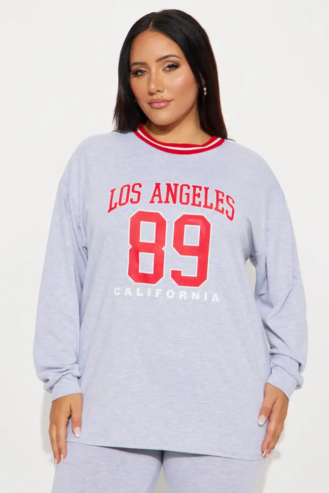 Grey LA California 89 Legging Set Size: 1XL SKU: 67840D1