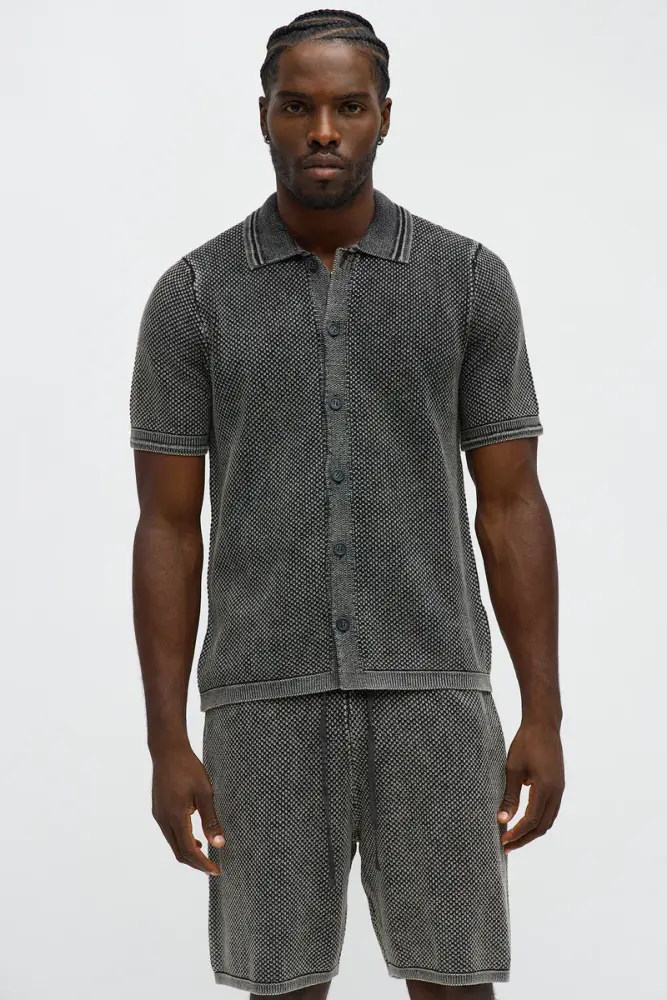 Relaxed Washed Knit Shirt SKU: T084443