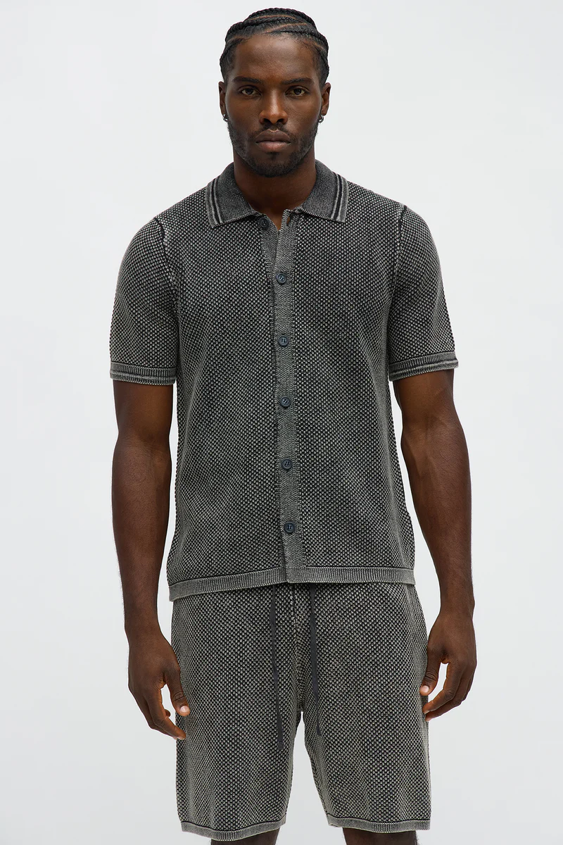 Relaxed Washed Knit Shirt SKU: T084443