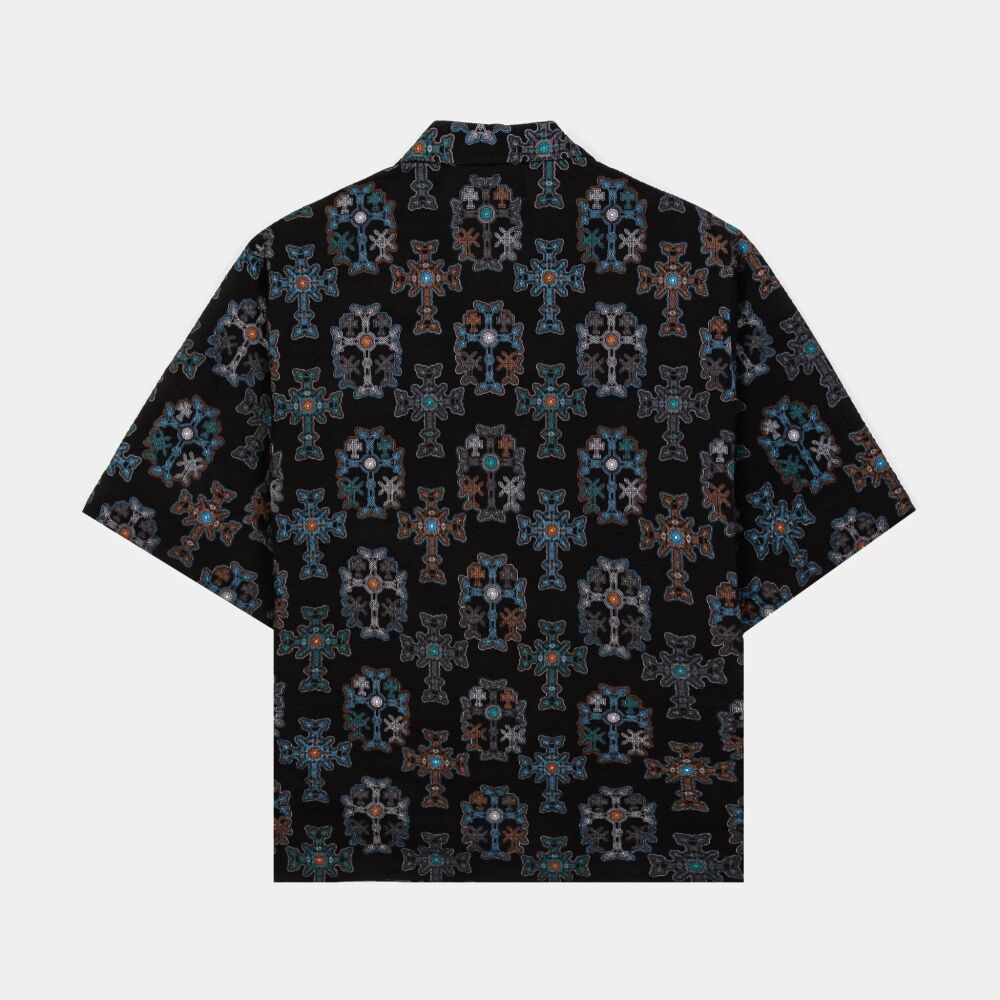 The Cross Seersucker Button Up Short Sleeve Size: L SKU: U879332