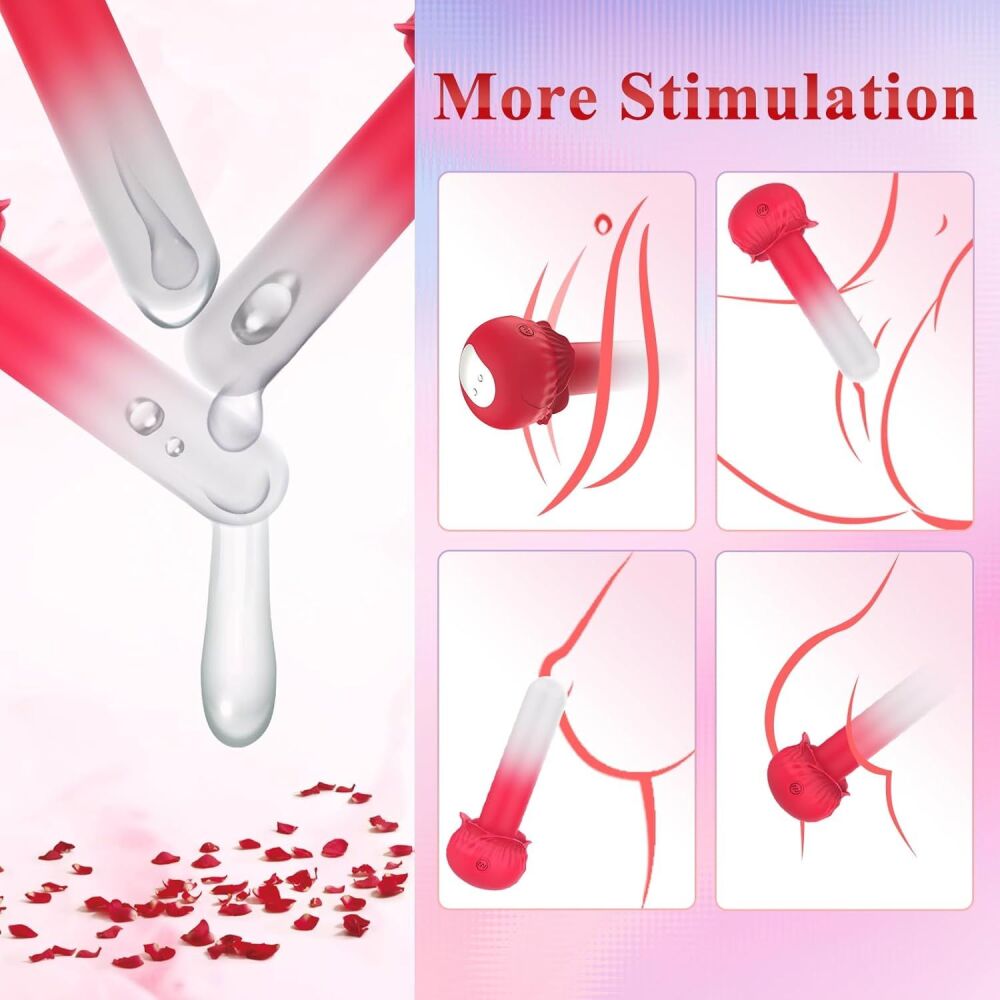 Rose Mini G-Spot Clitoral Bullet Vibrator Sex Toy SKU: 78917112