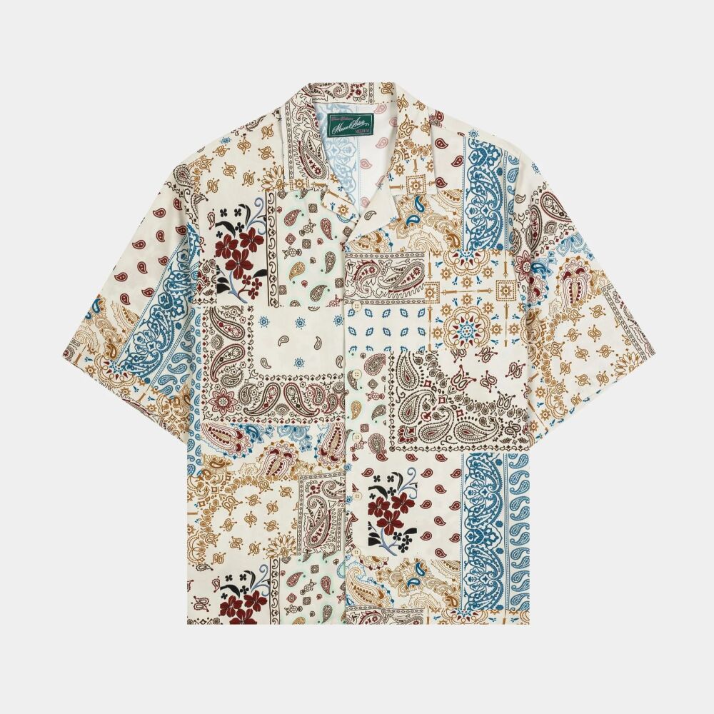 Paisley Rayon Button Up Short Sleeve SKU: T879701