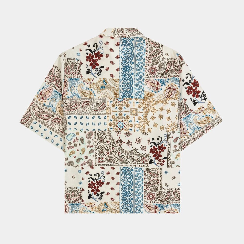 Paisley Rayon Button Up Short Sleeve SKU: T879701