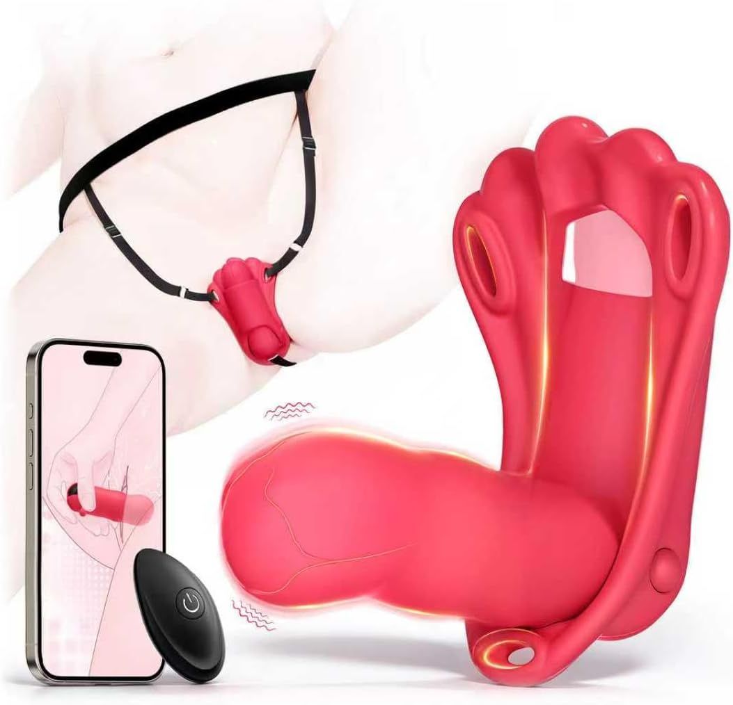 Adjustable Harness Wearable Vibrator Silicone Dildo SKU: X0XXX45