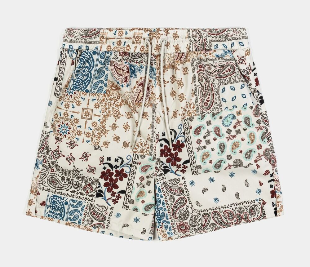 Paisley Rayon Vintage Print Shorts SKU: 0879702