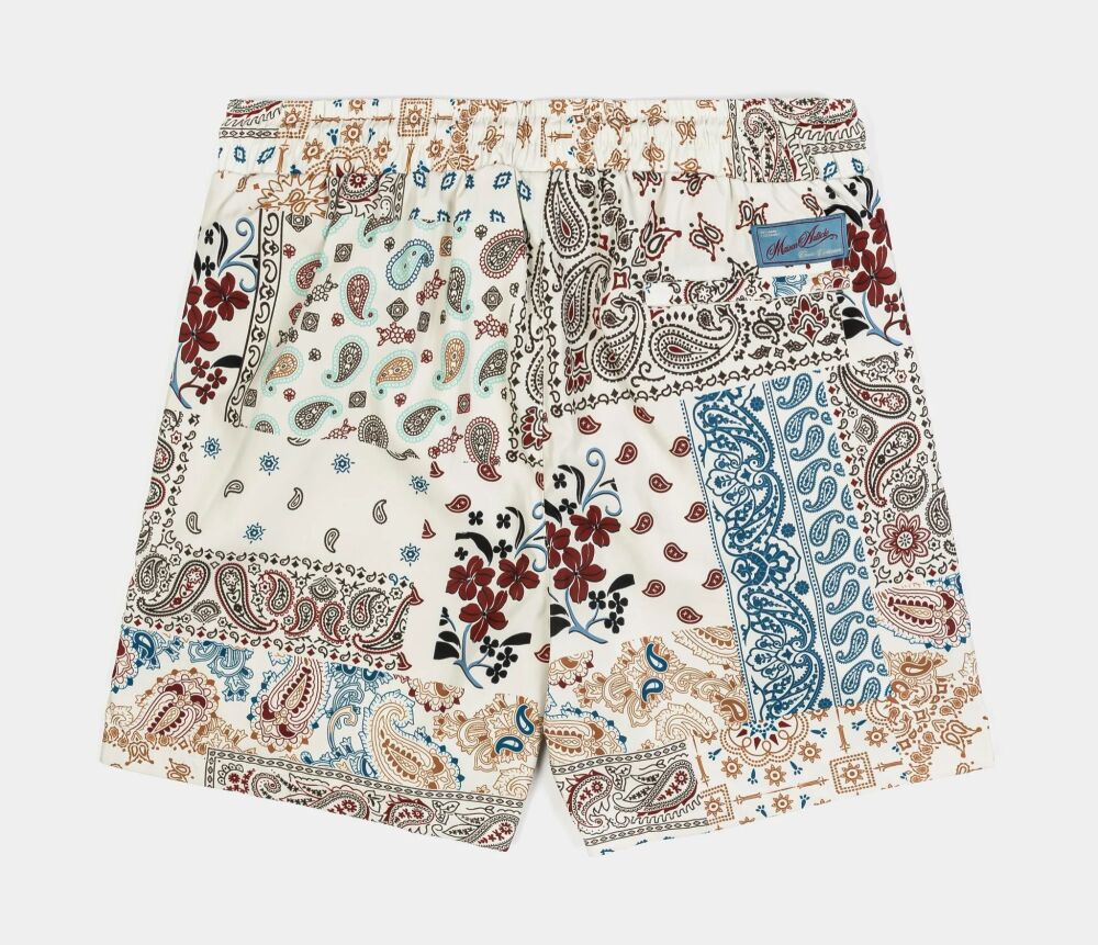 Paisley Rayon Vintage Print Shorts SKU: 0879702