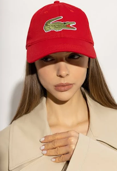 Lacoste Orange Unisex Crocodile Badge Cotton Twill Cap SKU: 7798DD4