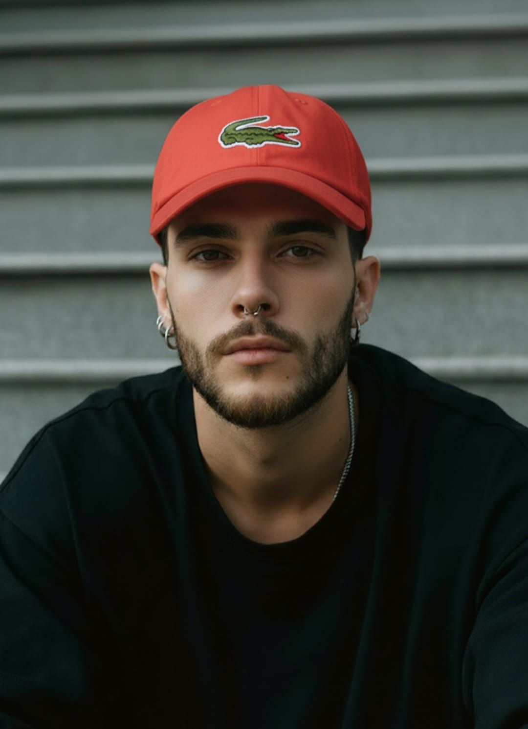 Lacoste Orange Unisex Crocodile Badge Cotton Twill Cap SKU: 7798DD4