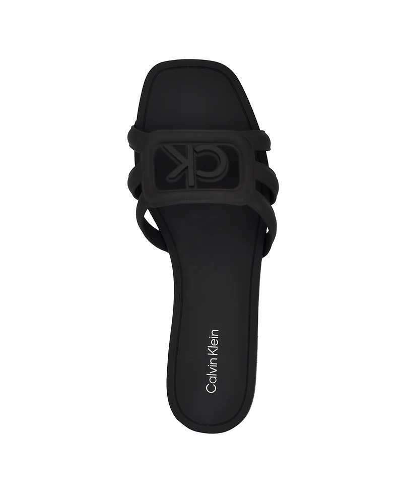 Calvin Klein Black Yoana Sandal Size: 9 SKU: 097A121