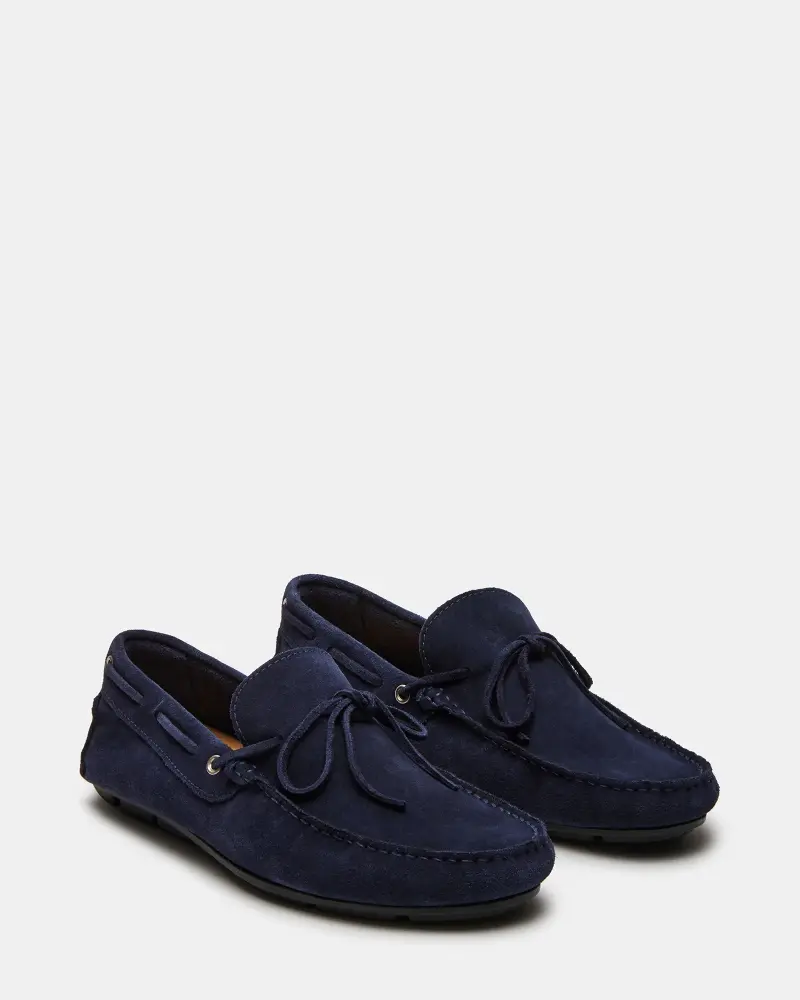 Steve Madden Navy Suede Loafers Size: 13 SKU: 76815B5