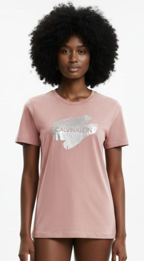 Calvin Klein Skin-tone Pink Short-Sleeve T-shirt Size: L SKU: H768901