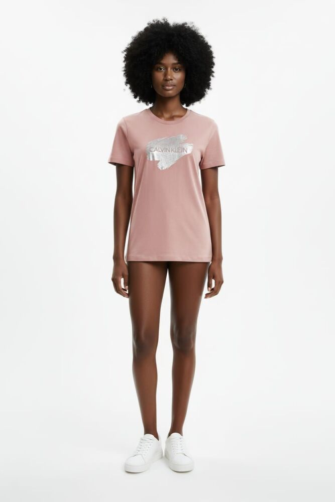 Calvin Klein Skin-tone Pink Short-Sleeve T-shirt Size: L SKU: H768901