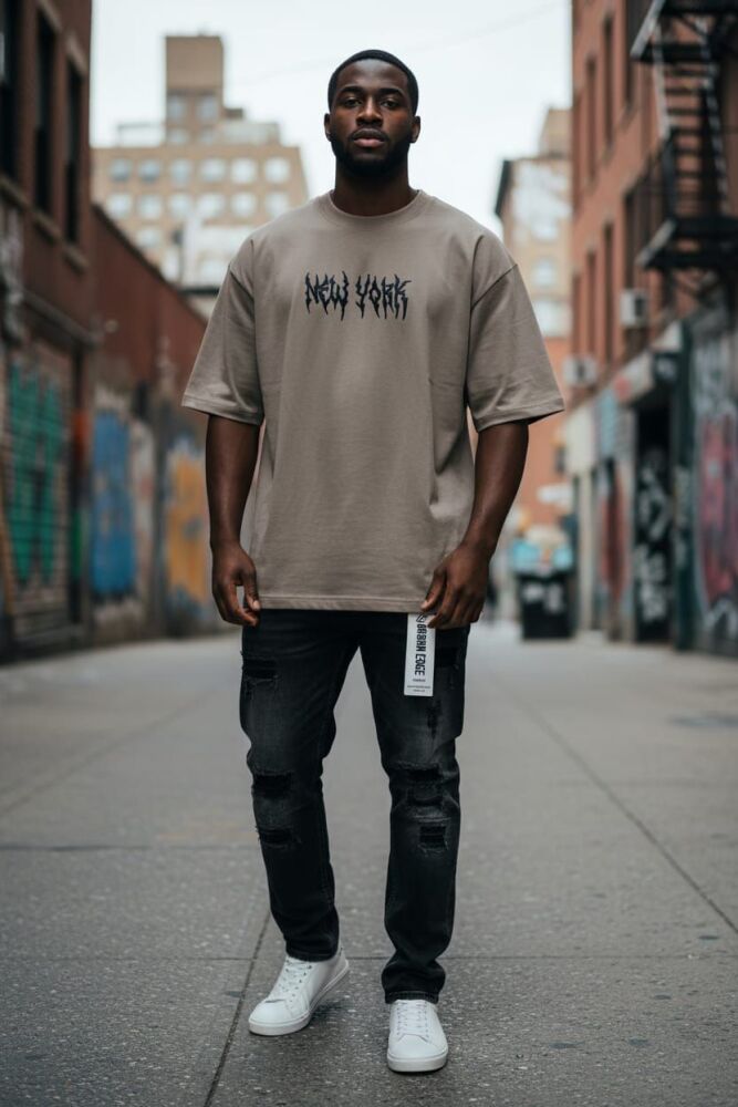 Oversize Crew Neck Short Sleeve T-shirt Size: XL SKU: 6752W12