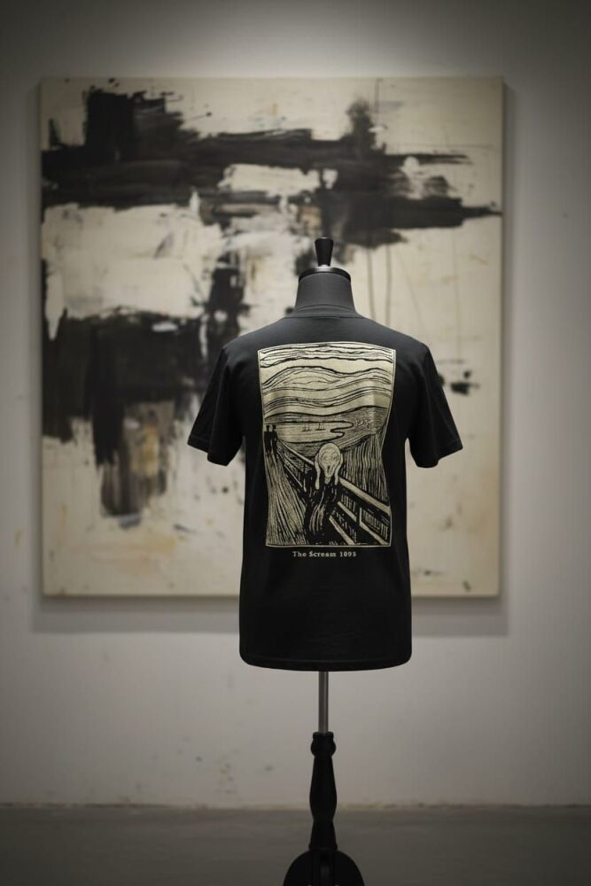 The Scream 1895 Vintage Print T-shirt Size: M SKU: H8797011