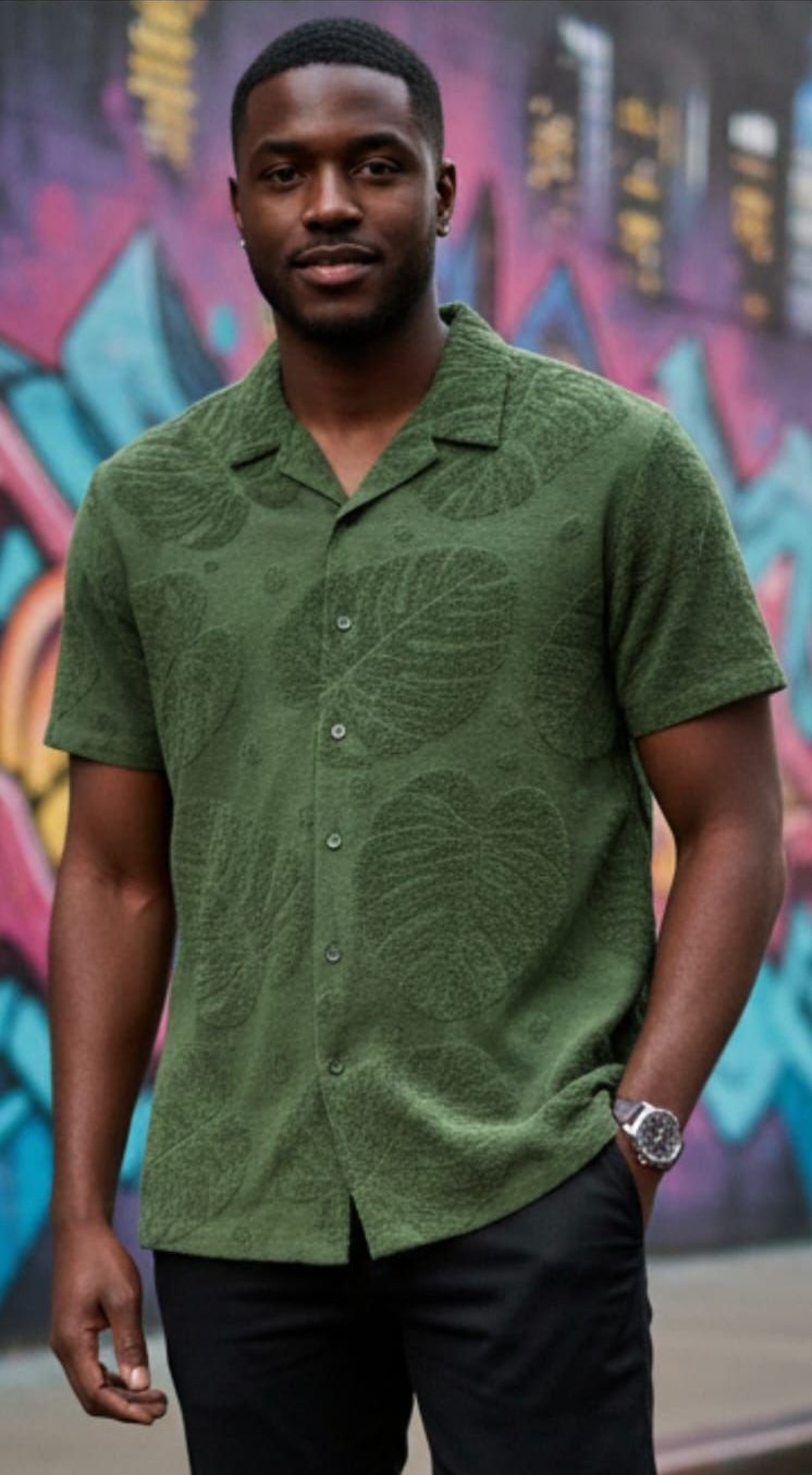 Olive Green Canopy Short-Sleeve SKU: Q106768