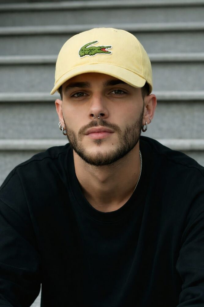 Lacoste Yellow Unisex Crocodile Badge Cotton Twill Cap SKU: 87980D3