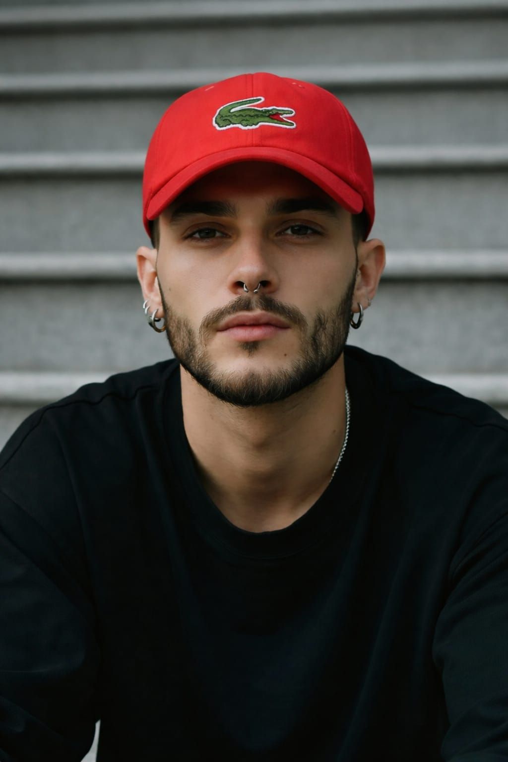 Lacoste Orange Unisex Crocodile Badge Cotton Twill Cap SKU: 7798DD4