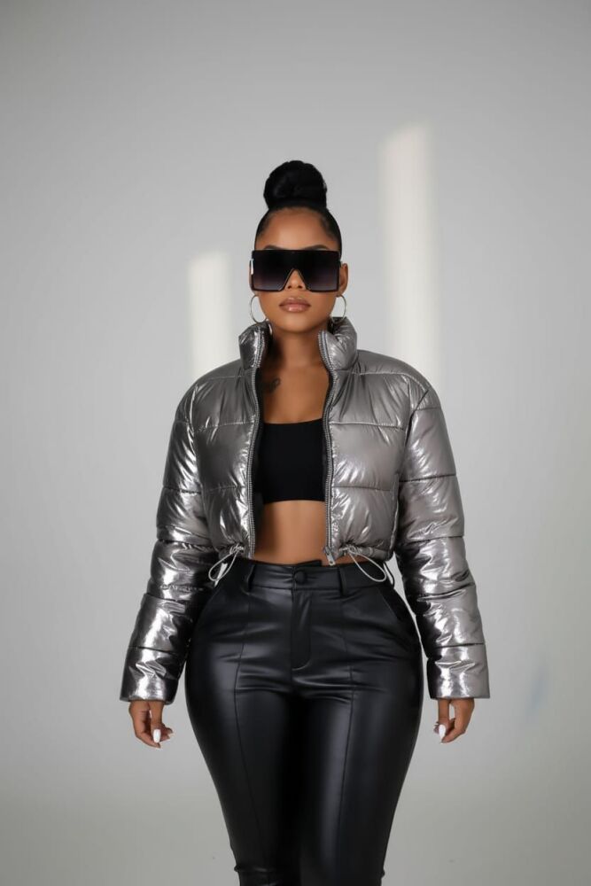 Gunmetal No Average Babe Jacket Size: S SKU: E098M81