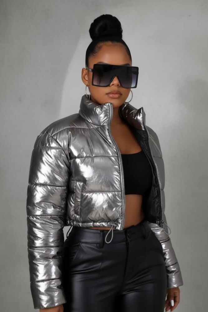 Gunmetal No Average Babe Jacket Size: S SKU: E098M81