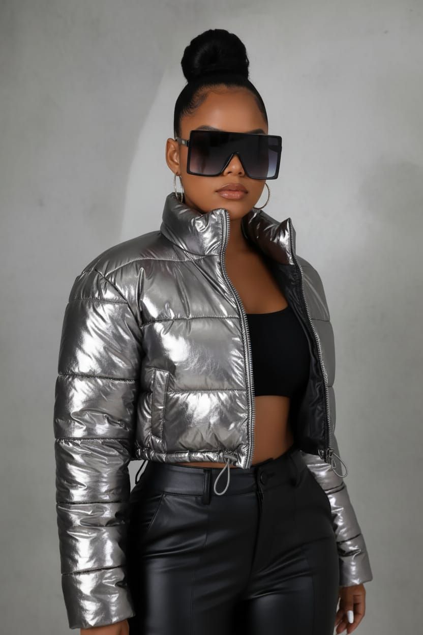 Gunmetal No Average Babe Jacket Size: S SKU: E098M81