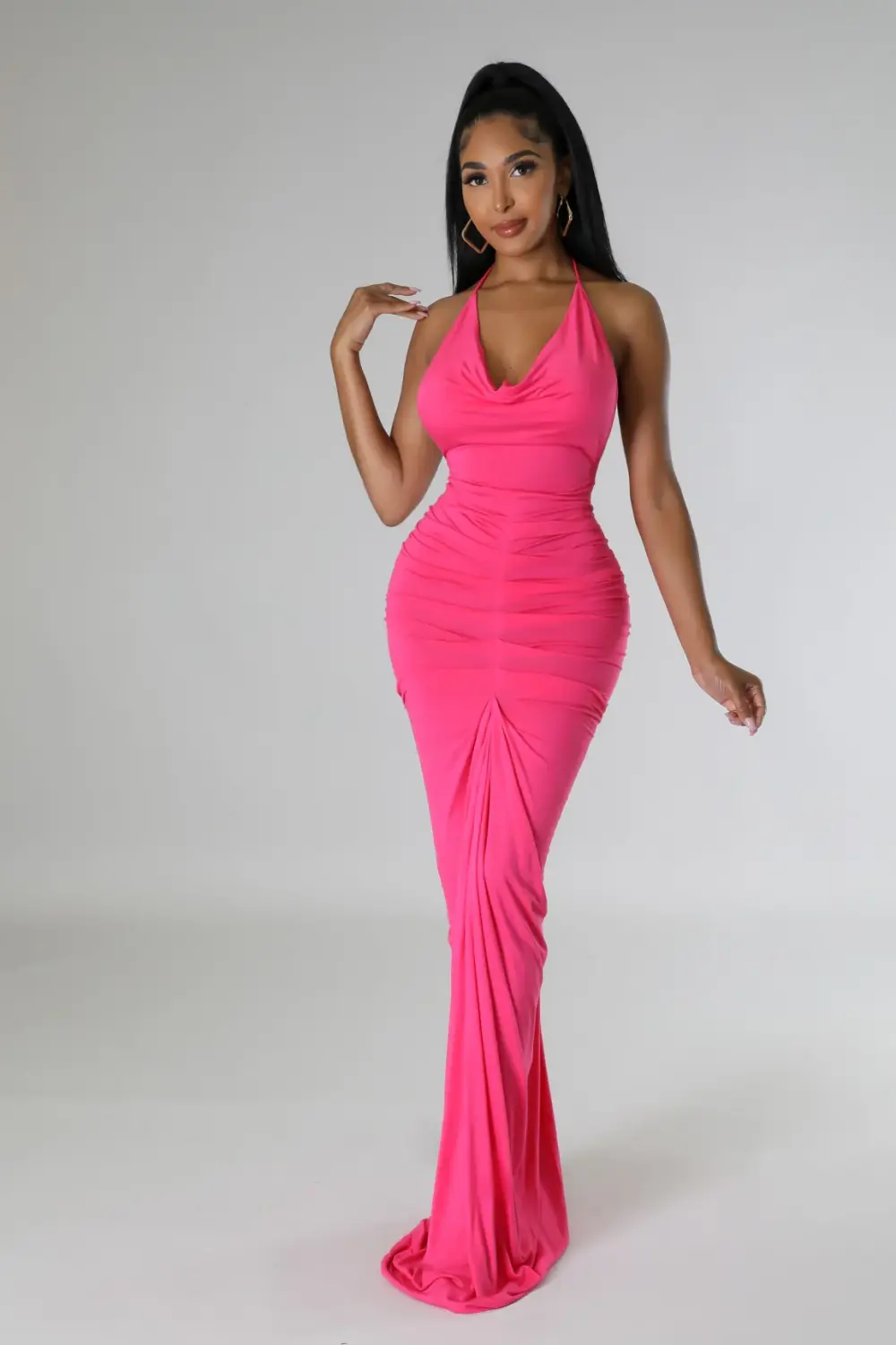 Fuchsia Maldives Hours Dress SKU: 5GB5671