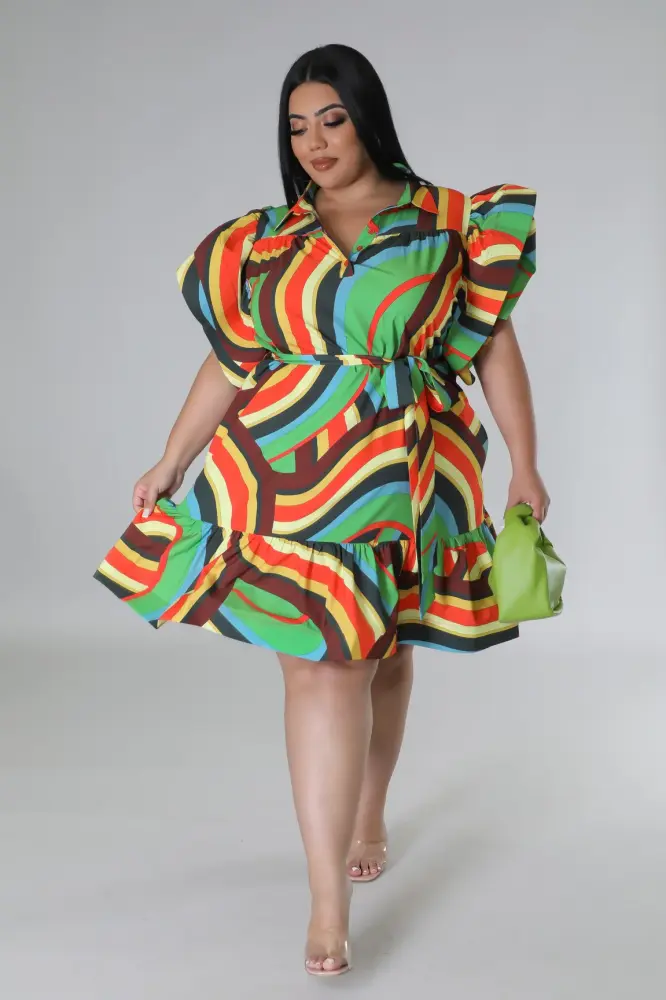 Multi-Print Mandalyn Dress SKU: 5465711