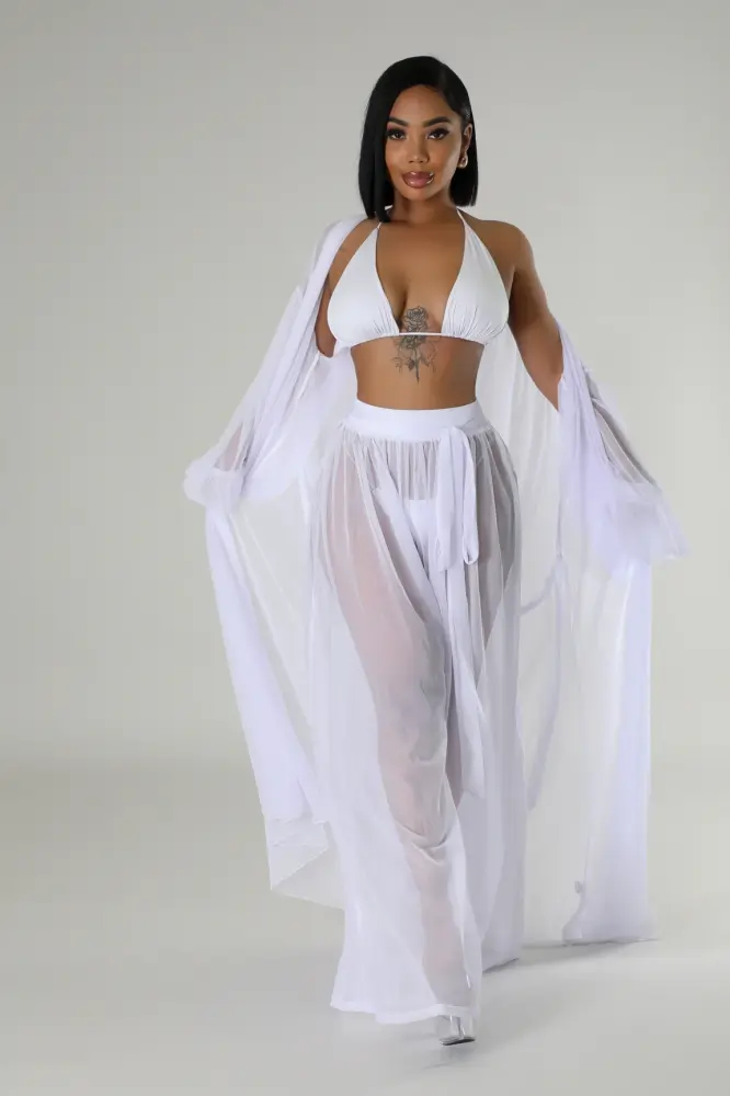 White Sunrise In Paradise Pant Two Piece Set SKU: 6576231