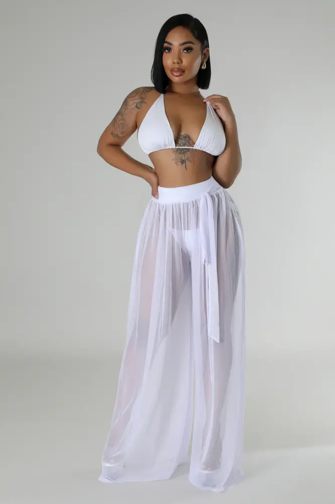 White Sunrise In Paradise Pant Two Piece Set SKU: 6576231