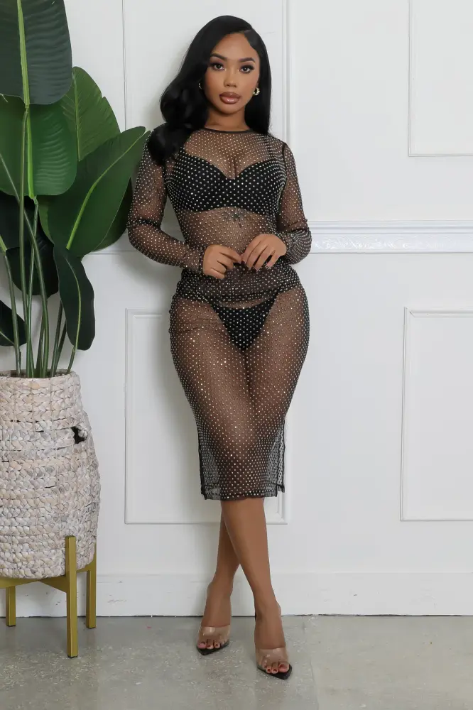 Luxe Illusion Mesh Lauralynn Skirt Set SKU: H879011