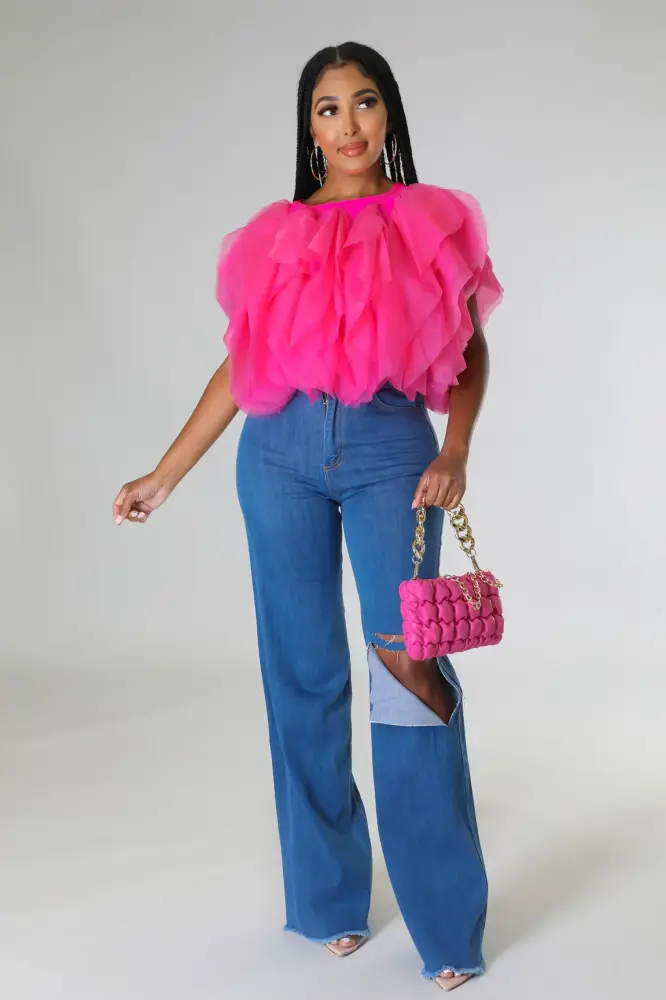 Fuchsia Aalyiah Top SKU: 5657411