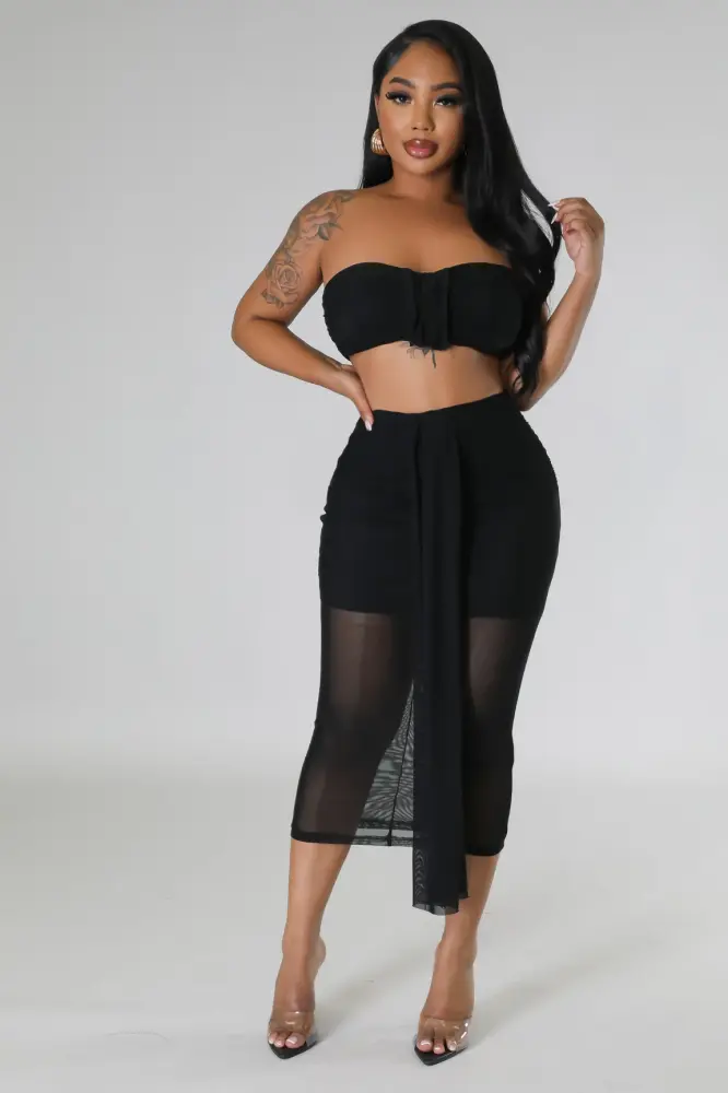 Black Cabana Baby Skirt Set SKU: 6576912