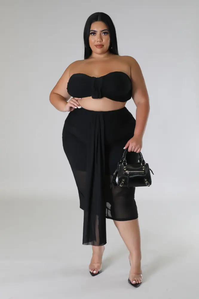 Black Cabana Baby Skirt Set SKU: 6576912