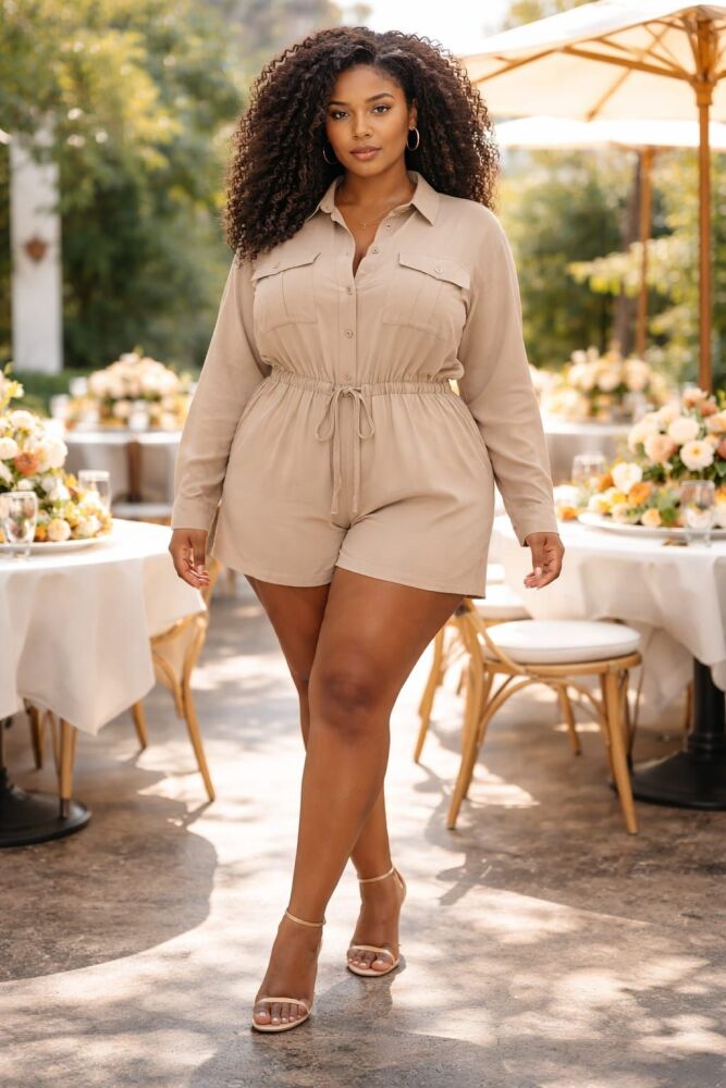 Champagne Everyday Utility Romper SKU: 5674B21