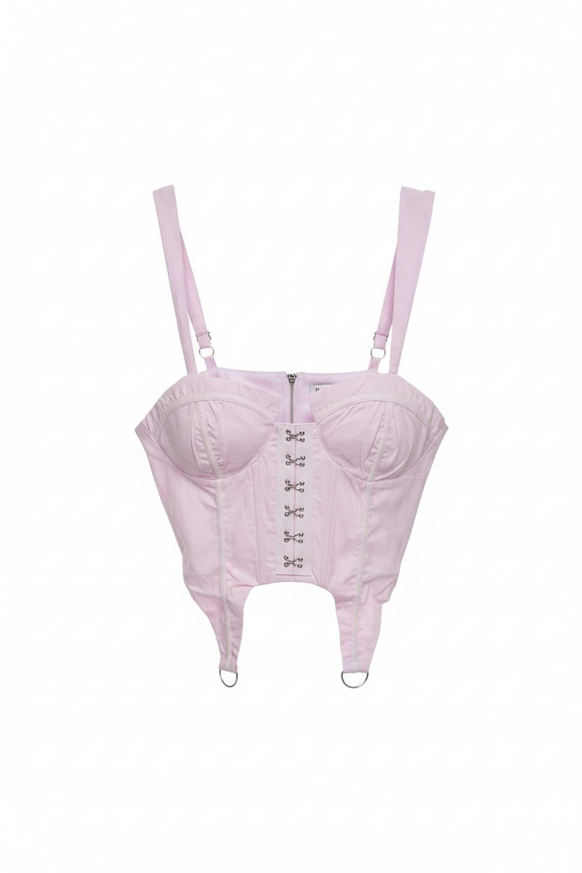 Pink Cat Eye Corset Top Size: L SKU: 5460012