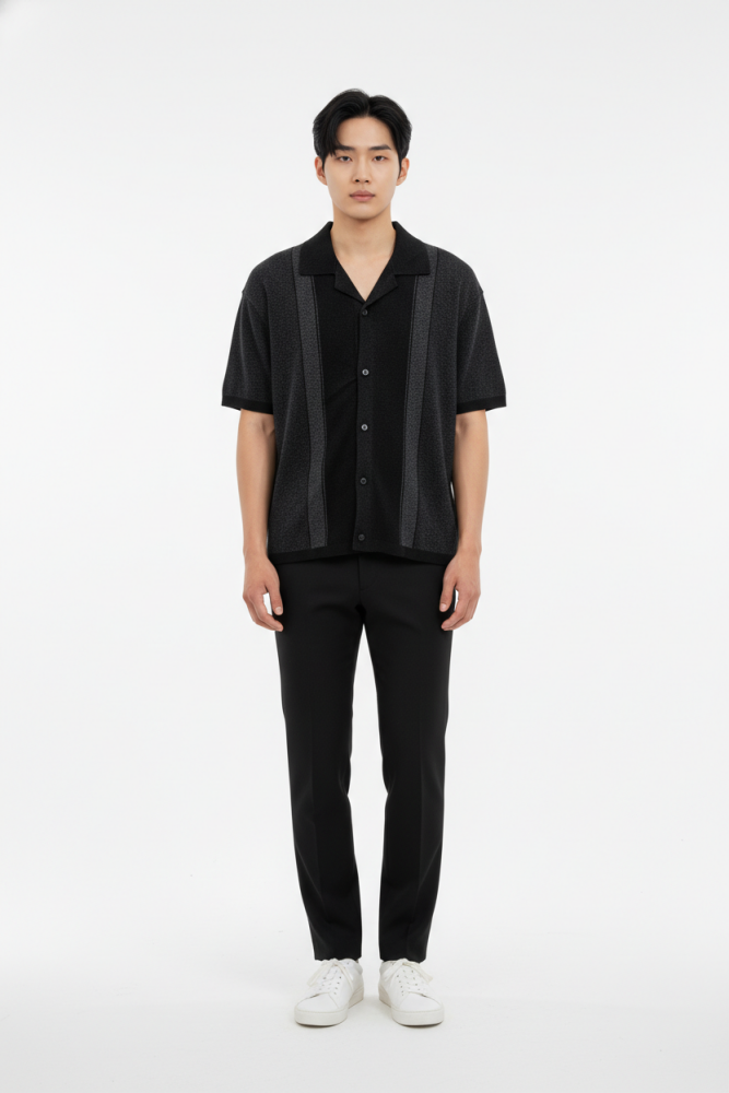 Ben Sherman Stripe Knitted Shirt Size: L SKU: 0990121