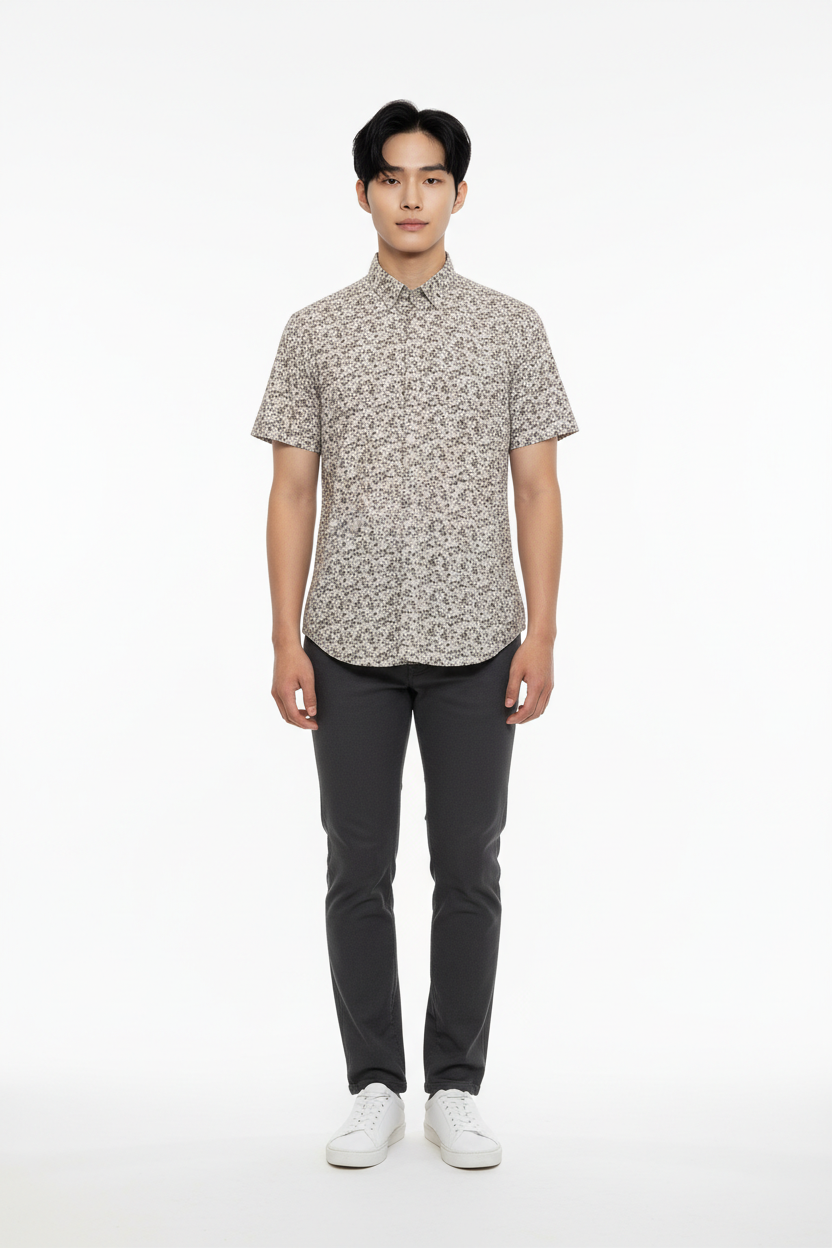 Ben Sherman Floral Printed Short Sleeves Shirt Size: S SKU: 6575910