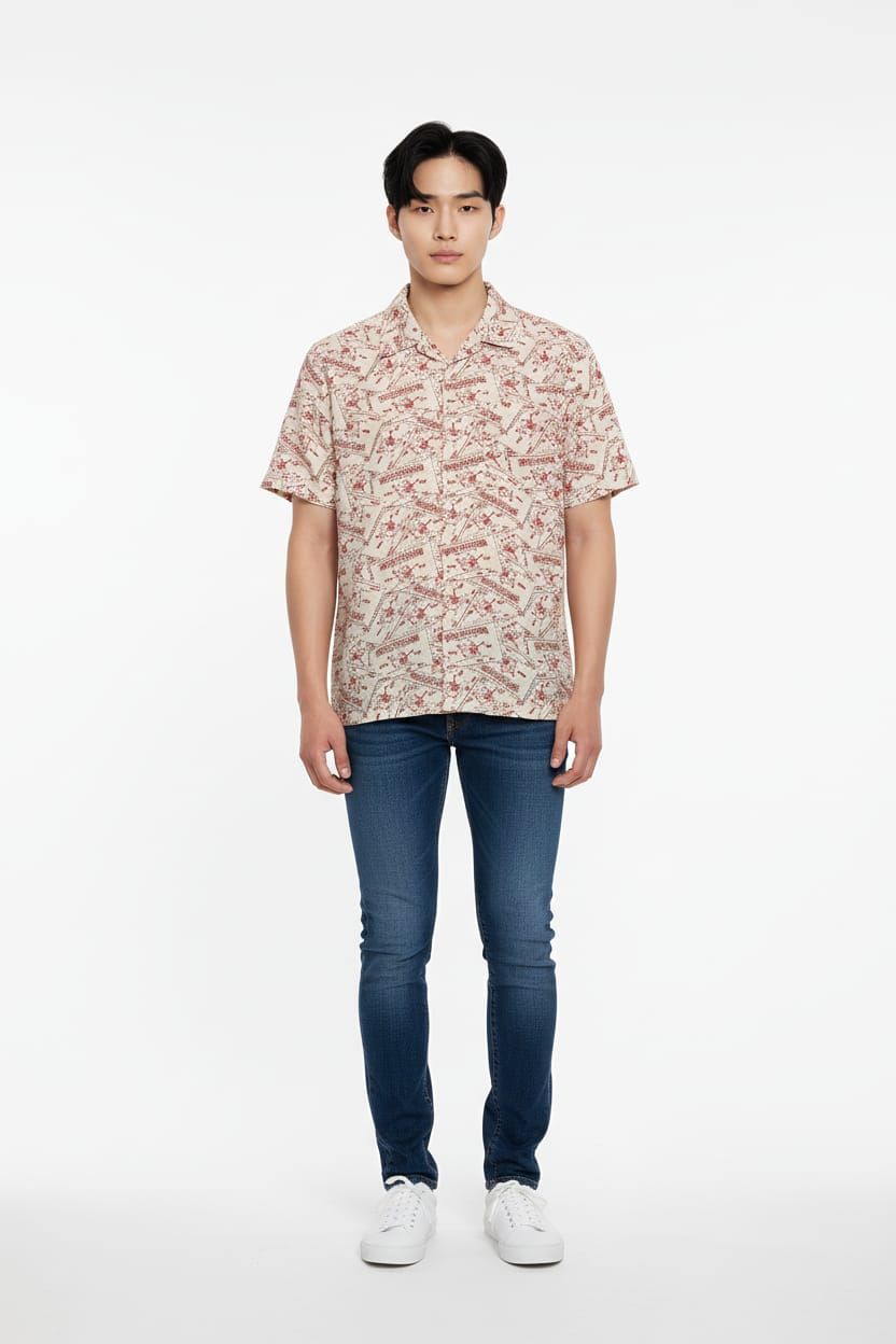 True Religion Camp Collar Shirt Size: M SKU: 8906754